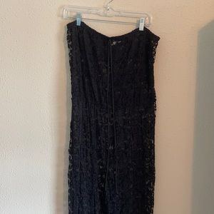 Black mesh beach cover up